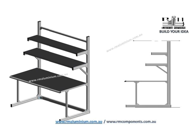 1500x1200x750mm (H x L x W) Workbench