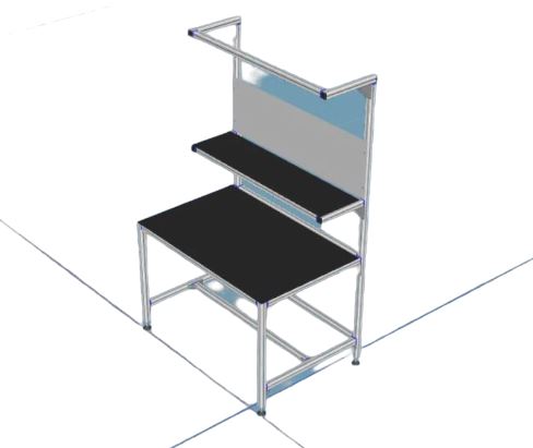 1500x970 x660mm (H x L x W) Workbench