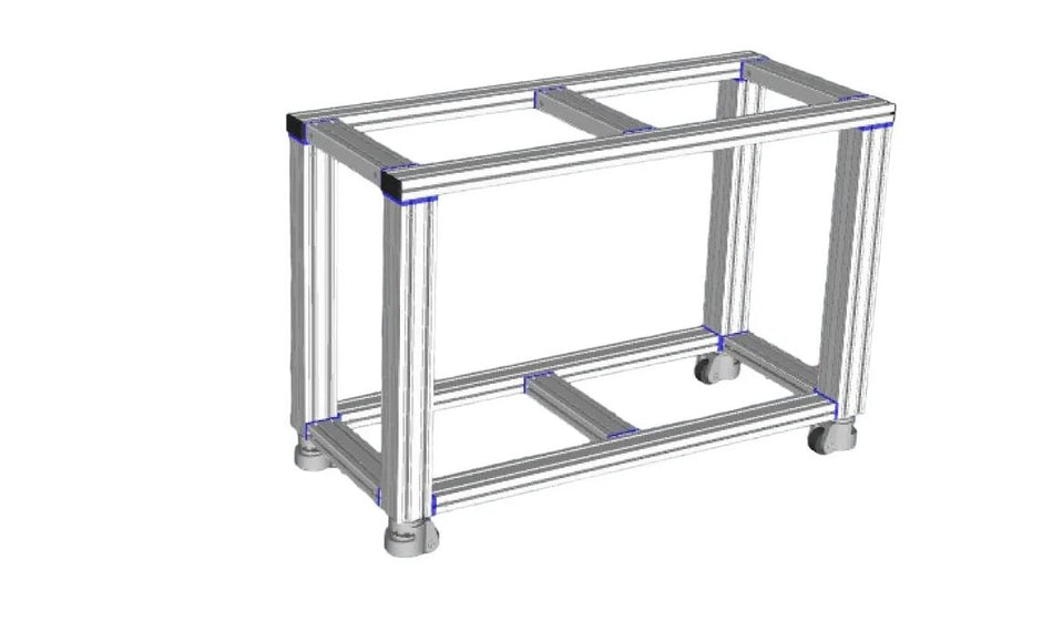 800x1400x900 (HxLxW) Heavy Duty with Portable and stationary wheel stand